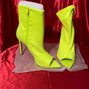 Boots - Liliana boots, neon yellow/green